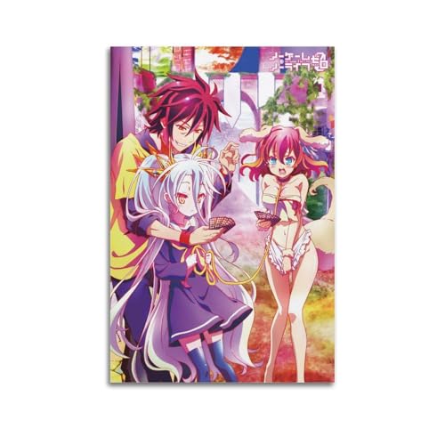 ECGDFWAZ No Game No Life Zero Art Poster Lienzo Póster Arte Decoración de Sala de Estar Dormitorio Pósteres 20 x 30 cm Estilo Sin Marco