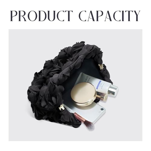 Image of 3D Flower Evening Bag for Women Elegant Floral Bridal Handbags Rose Clutch Purse for Wedding, Prom, Cocktail Party,Date Night