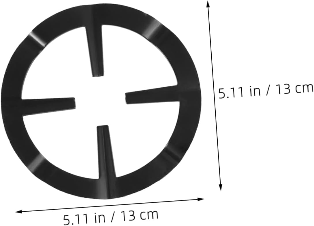 Garneck 50g Cast Iron Pot Stove Stand Gas Stove Burner Adapter Non-slip Trivet for Even Heat