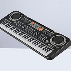 HEMOTON 2 Pièces 61 Enfants Piano Multifonction Orgue Électronique Claviers Électroniques 61 Touches Orgue Électronique avec Microphone Jouet Enfant – Image 2
