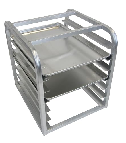 Channel RIR-7 Bun Pan Rack, Reach-in Refrigeration Rack, Standard Heavy-Duty, Aluminum Construction, End Load, Holds 7 Full or 14 Half Size Pans, 3
