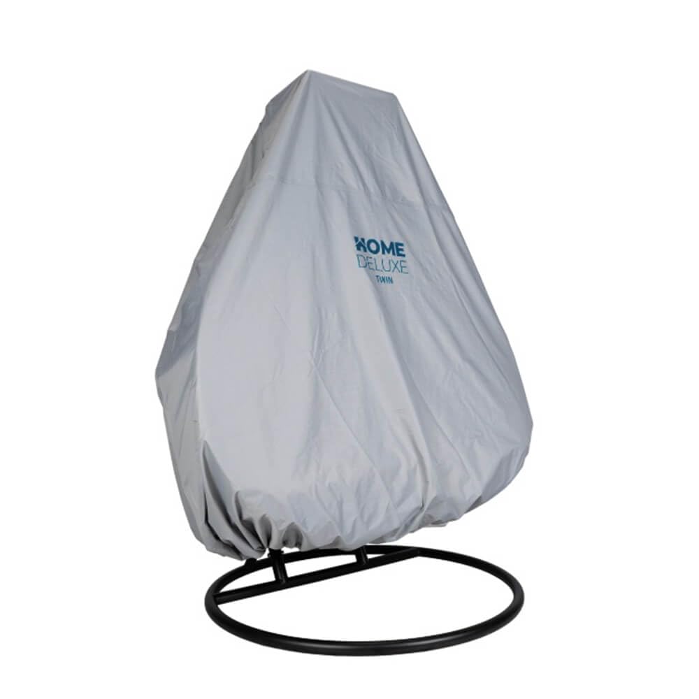 Home Deluxe Regenabdeckung Twin Hängesessel – Grau, Ø232 cm