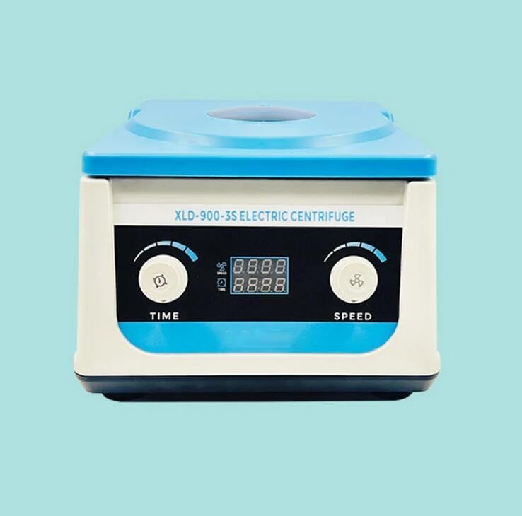 Lab Benchtop Low-Speed Centrifuge Machine for PRP Serum Separation Digital Timer & Speed Control 6×15ml Capacity