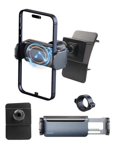 YEE PIN Support de téléphone portable compatible pour Hyundai Tucson NX4 2021-2024 | Rotation à 360° | Verrouillage automatique | Compatible avec smartphones de 4 à...