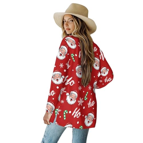 Image of Women's Lightweight Cardigans with Pockets Trendy Long Sleeve Open Front Cardigan Casual Tops Jackets Fall Oufits S-2XL