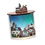 Puppenhaus aus Holz Miniatur Traumflasche Winziges Haus für Kinder Erwachsene Stil C