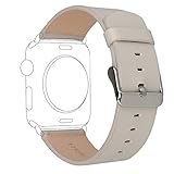 For Apple Watch Band Series 1 Series 2,TOROTOP Luxury Genuine Leather watch Band strap Bracelet Replacement Wrist Band With Adapter Clasp for 38mm Apple Watch(38mm-walnut brown)