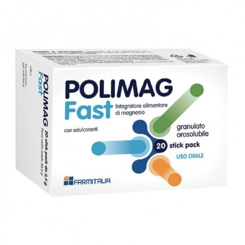 Polimag fast 20 bustine - Integratore alimentare di magnesio
