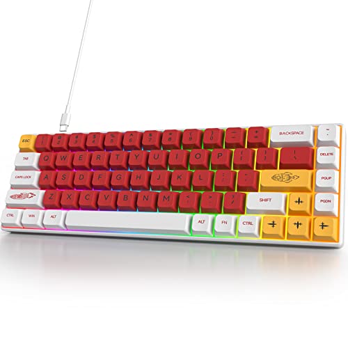 Fogruaden Wired 60 Percent Mechanical Keyboard,RGB Backlit Ultra