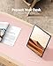YSAGi Leather Desk Protector, Office Mat, Large Mouse Mat, Non-Slip PU Leather Blotter, Laptop Pad, Waterproof Writing Pad for Office and Home (Light Pink, 23.6