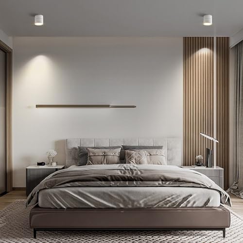 Image of LED 3CCT Dimmable Ceiling Spotlight Indoor 360Adjustable -Tuya Smart Life Surface Mounted 12W COB Directional Art Lighting-Hard Wired Ceiling Downlight for Mural Display Home Shop (White)