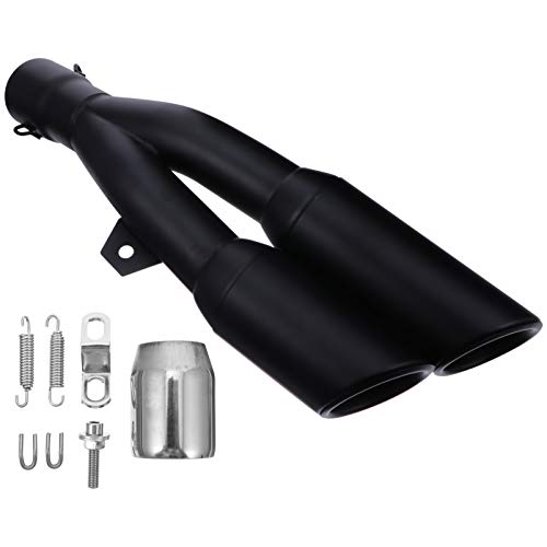 FAVOMOTO Silenciador de Escapamento de Motocicleta de Aço Inoxidável Silencioso de Escapamento Unive