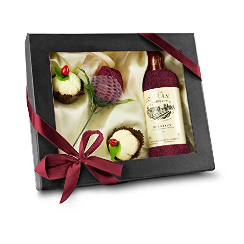 Römer Wellness Création Château - Juego de toallas de rizo (5 pz, 1 toalla de invitados, 3 toallas para la cara y 1 caja de regalo), 30 x 8 x 25 cm Cover