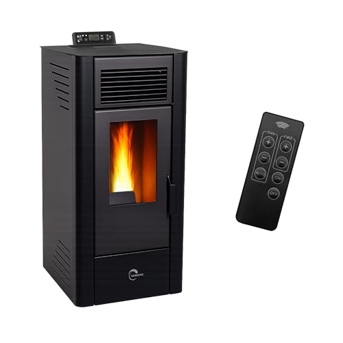 Poêle à granulés étanche Anita 11,6 kW Noir Sannover