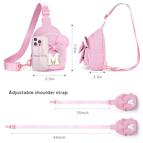 Image of Birthday Gifts for 2 3 4 5 6 Year Old Girls - Small Crossbody Bags Purse for Kids Little Girls 2-7, Initial Small Sling Bag Purse for Little Girl Kids Birthday Gift (Red K)