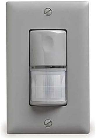 WattStopper WS-250-G Motion Sensor, Passive Infrared Wall Switch Sensor, 120/277V - Gray