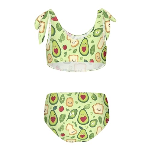 Image of Boccsty Cute Crab Red Blue Girls Swimsuits Kids Bikini Sets 2 Pcs Bathing Suit for 3T