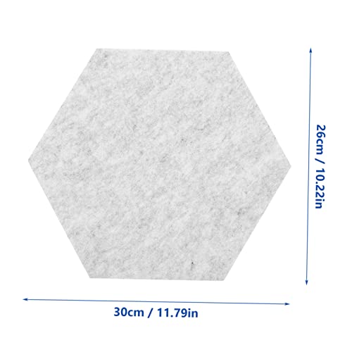 BESPORTBLE 2 Piezas Paneles Acústicos Hexagonales para Pared en Fibra de Poliéster Absorbentes de Sonido para Estudio en Casa Material de Alta Densidad Ignífugo Fácil de Instalar miniatura 5