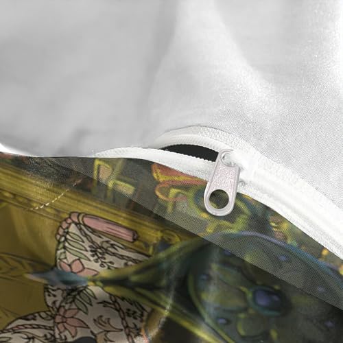 Housse de Couette 3D Fermeture Éclair Linge de Lit Résistant - 8