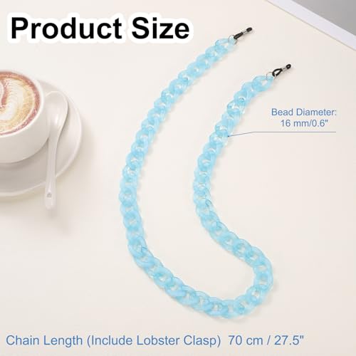 Image of uxcell Eyeglass Chains for Women, Acrylic Eyeglass Holder Chains Adjustable Sunglasses Lanyards Holder Chain for Glasses