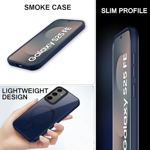Image of SIZUKA Samsung S25 FE Magsafe Hard Back Case | Matte Design & 360 Protection | Military-Grade Samsung S25 FE Cover | Strong Magnet Back - Blue