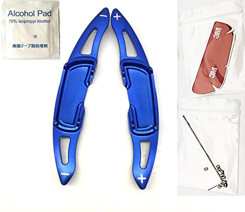 マツダ mazda パドルシフト 【5色、赤、青、黒、灰、銀】 エクステンション デミオ アクセラ アテンザ CX-3 CX-5 (青)