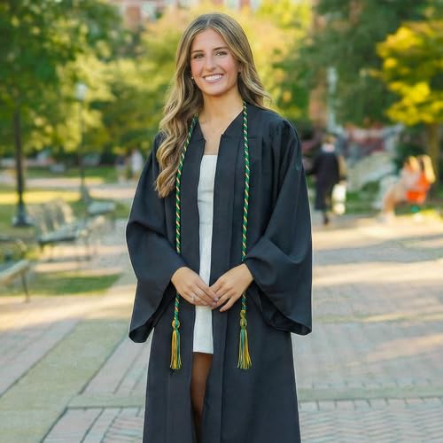Image of GraduationMall Graduation Honor Cord 68 inch EmeraldGold