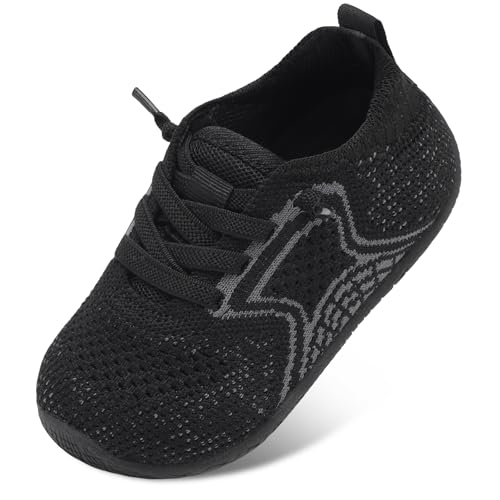 L-RUN Toddler Barefoot Boys Girls Tennis Shoes Wide Summer School Walking Sneakers Baby First Walking Shoes