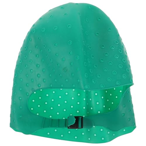 Veemoon Gorro para Mechas de Silicona Flexible Verde, Herramienta para Teñir el Cabello con Orificios Precisos, Tapa para Decolorar y Resaltar en Salones y Uso Doméstico, Kit Profesional
