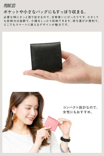 スタイルイコール 本革 コインケース 小銭入れ メンズ レディース ボックス型 コンパクト 小さい 薄型 ボタン式 ns-no70 の商品画像 5