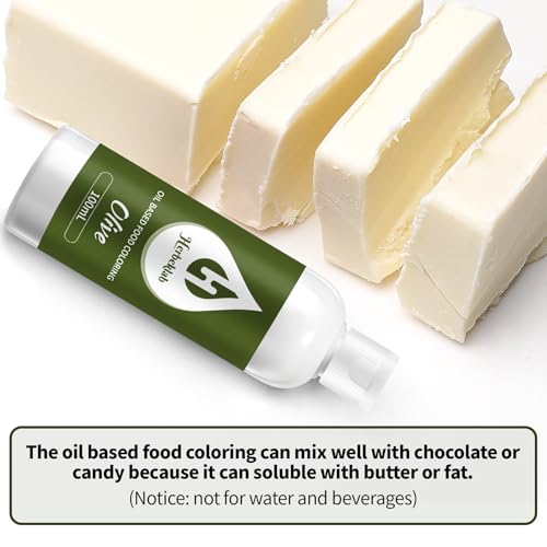 Image of Olive Oil Based Food Coloring for Chocolate - Herbeklab 100ml Professional Concentrated Oil Food Dye for Candy Melts, Chocolate, Cake Pops, Strawberries & Baking