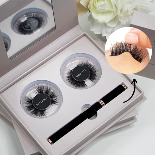 Geeti-Beauty-Luxury-Faux-Mink-Eyelashes-Handmade-Vegan-Cruelty-Free-Soft-Fluffy-Wispy-Lashes-Black-Eyeliner-Glue-Pen-Included-Flexible-Band-Comfortable-Wear-No-Glue-Required-Glam-Kit