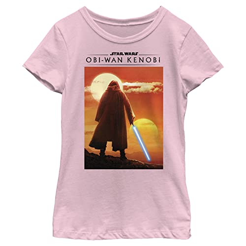T-shirt Star Wars fille motif Two Suns manches courtes imprimé