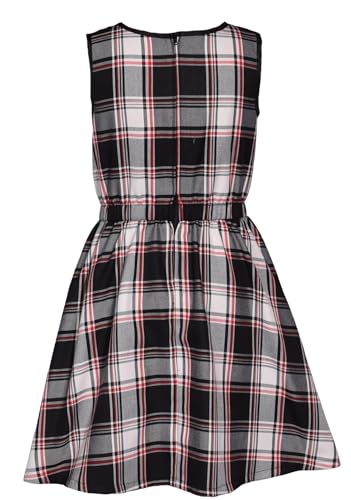 Bonnie Jean Girls 7-16 Woven Plaid Dress Knit Cardigan3