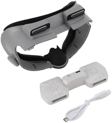 SUNGOOYUE VR Cooling Face Pad, Built in Dual Fans with Adjustable Airflow for Enhanced Comfort, Protein Leather Sponge ABS Material, 2 Speed Levels 3.5H 2.5H Battery Life, Prevent Sweat — view 5