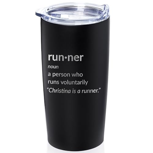Lifetime Creations Engraved Personalized Runner Definition Stainless Steel Tumbler 20