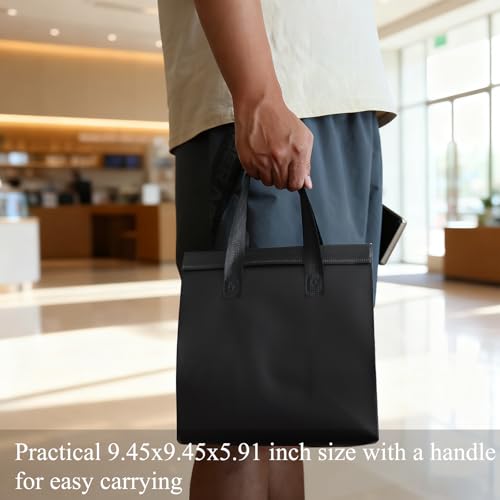 Chanseen 12Pcs Insulated Take Away Bags Disposable Cooler Bag Thermal Lunch Grocery Take Out Bags for Coffee Milk Tea Hot Cold Drink Fresh Food Delivery by Chanseen - Image 2