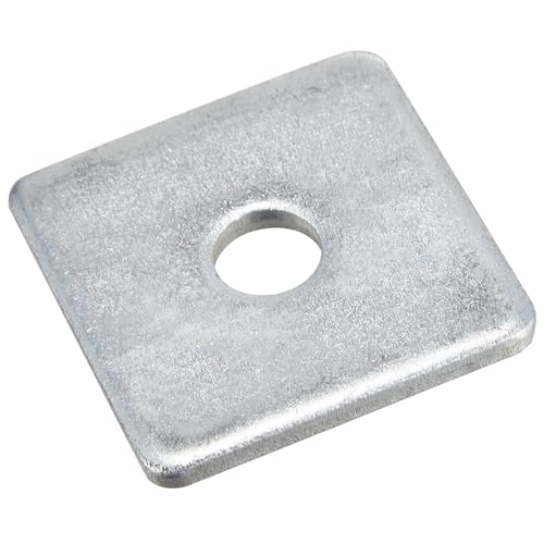 Yaocom Galvanized Square Washers Plate,5/8" Id, 2 x 2 OD,1 Pcs