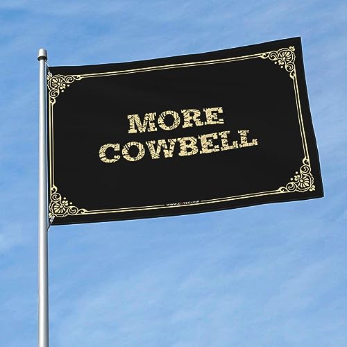 Drapeau de cowbell 152 x 244 cm grand format multicolore man cave