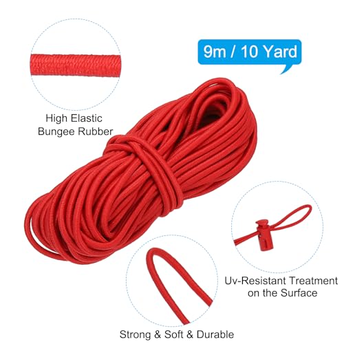 Cordón elástico de 10 yardas para reparar cordones de zapatos deportivos y bolsas de tela 2