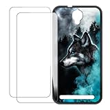 UOGNADGD Kompatibel mit Alcatel One Touch Flash Plus Bunte Personalisierte Hülle mit 2...