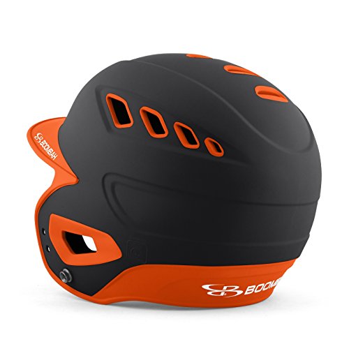 Boombah Defcon Batting Helmet Black/Orange - Size Senior 7" - 7 3/4" #TOP2