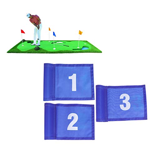 BESPORTBLE 1pc Golf Flag Number 1 Style Marking Flag Portable Putting for Yard Ideal for Golfers