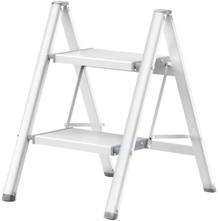 Ladder Folding Step Ladder Retractable Handrail Lightweight Step Stool Thickened Aluminum Alloy Safe Load-Bearing 150kg Ladder Stool Small Ladder Stools Home Kitchen