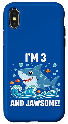 I'm 3 and Jawsome Shark 3΂̒a qp X}zP[X iPhone X/XS p