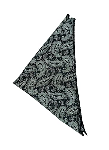 Image of formal cravat set for men with pocket square Men's Cravat Necktie, Self Design Microfiber Dark Multi color Free Size