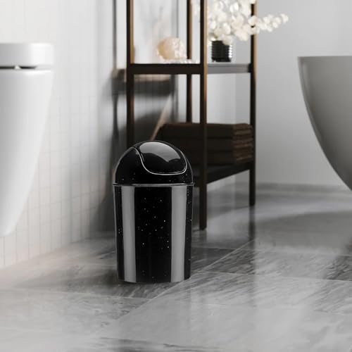 Image of Umbra Mini Waste Can, 1-1 /4 Gallon with Swing Lid (Galaxy)