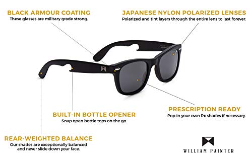 William Painter The Hook Titanium Polarized Classic Scratch Resistant, 100% UVA/UVB Ray Protection - Built-in Bottle Opener3