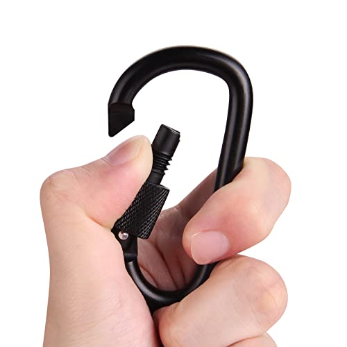 10Pcs Bit Holder, 1/4Inch Drill Bit Holder Keychain For Impact Driver Pull Back To Unlock Quick Change Magnetic Screwdriver Bit Holders (With Black Carabiner) #TOP6