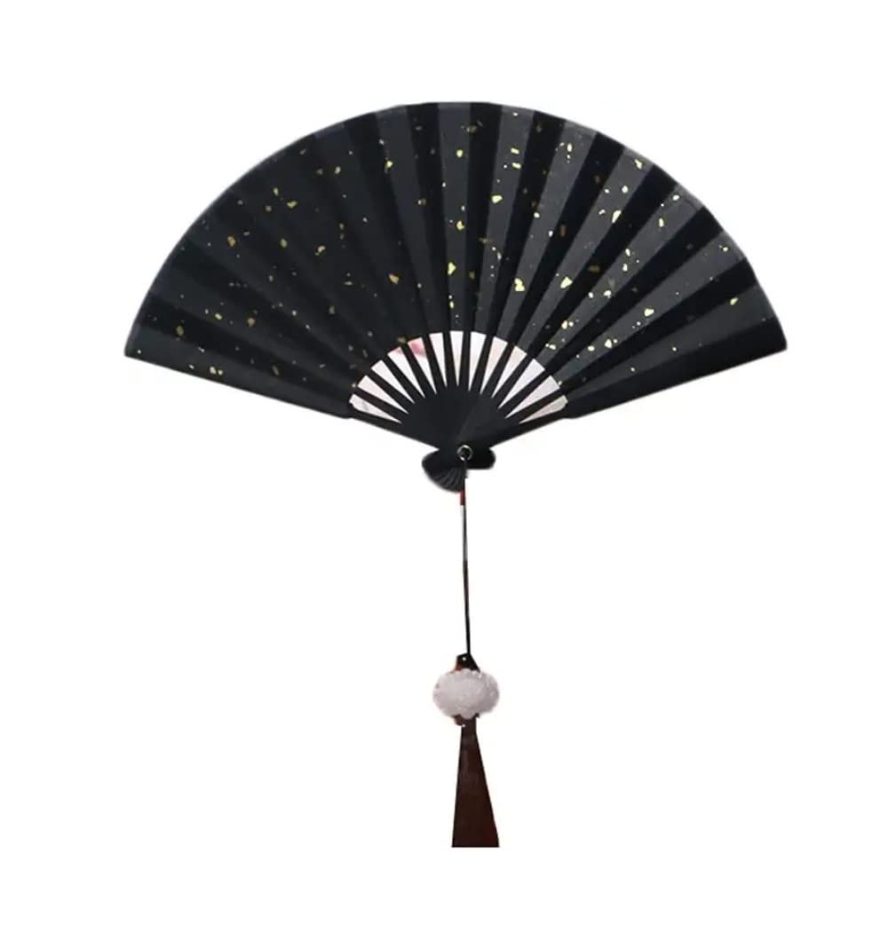 Ryakos Abanico Abanico Plegable, Abanicos De Mano Arcaicos para Hombres Y Mujeres con Borlas para Bailar Accesorios De Fiesta De Bodas Decoración para La DecoracióN del Baile De La Boda del Partid